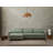 Stylish Corner Sofa, Green Fabric Upholstery, 114.2 x 64.9 x 28.7 inches | Durable Beech Wood & Chipboard Frame | 100% Polyester, 28 DNS Soft Foam Back Cushion, Portable Design, Dry-Cleanable Fabric | Perfect for Modern Living Spaces-90667746-90667743