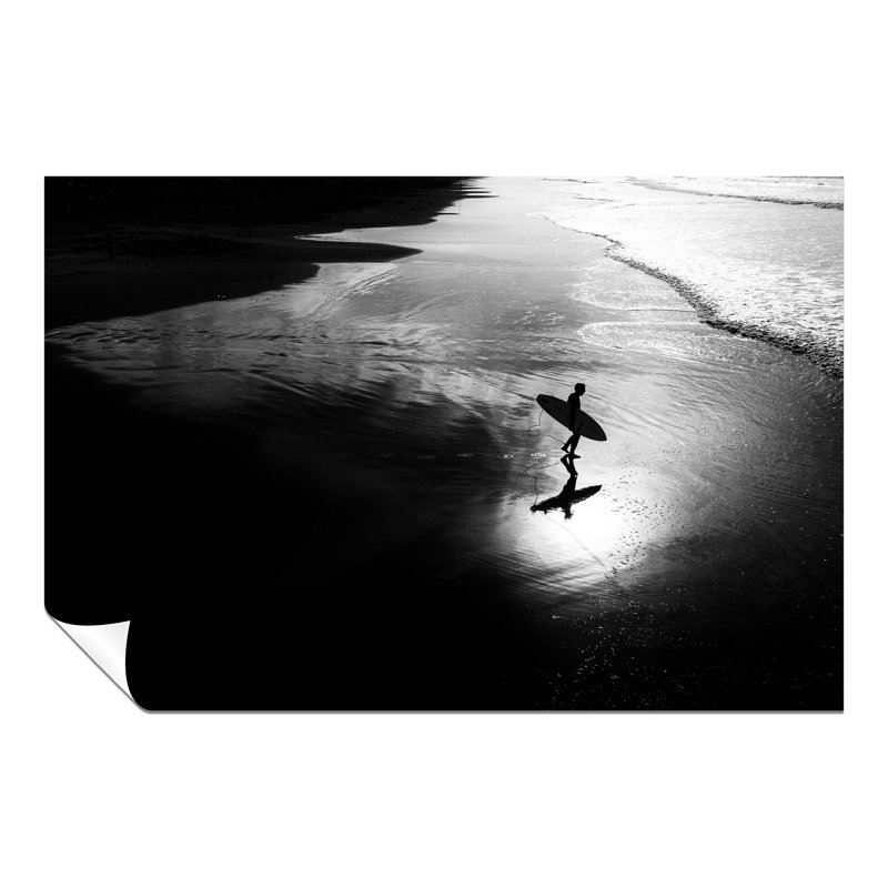 Surfer Beach Waves - No Frame Print, 31cm H x 20cm W