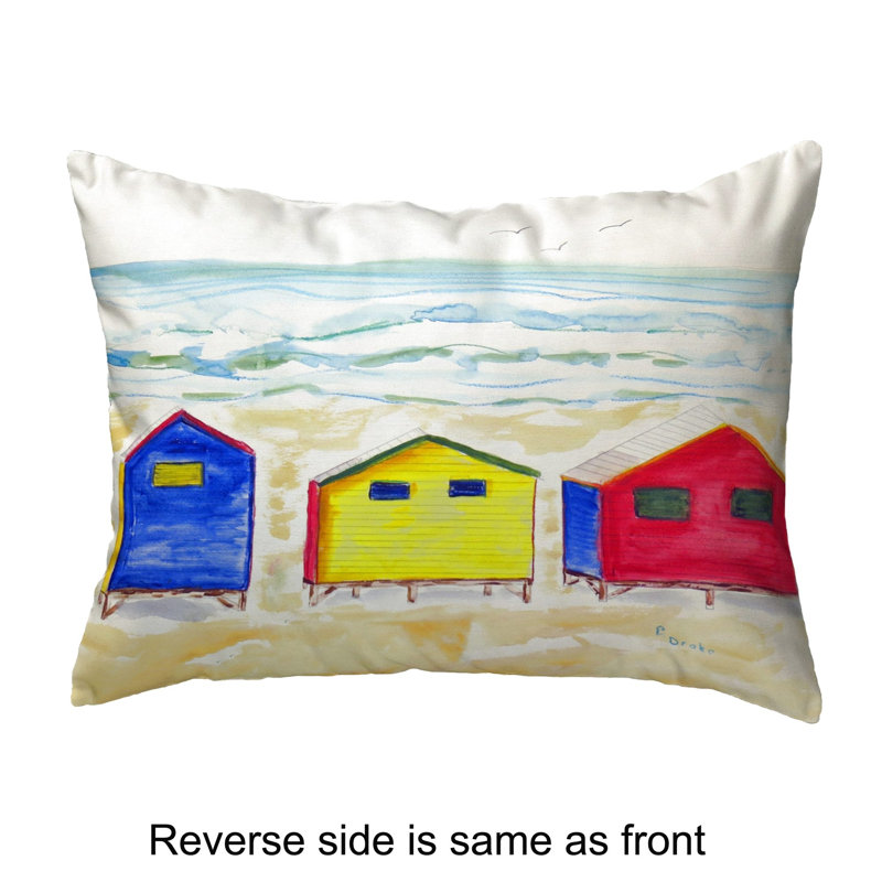  Coussin décoratif intérieur / extérieur Beach Bunorts, H 11 po x l 14 po x P 5 po
