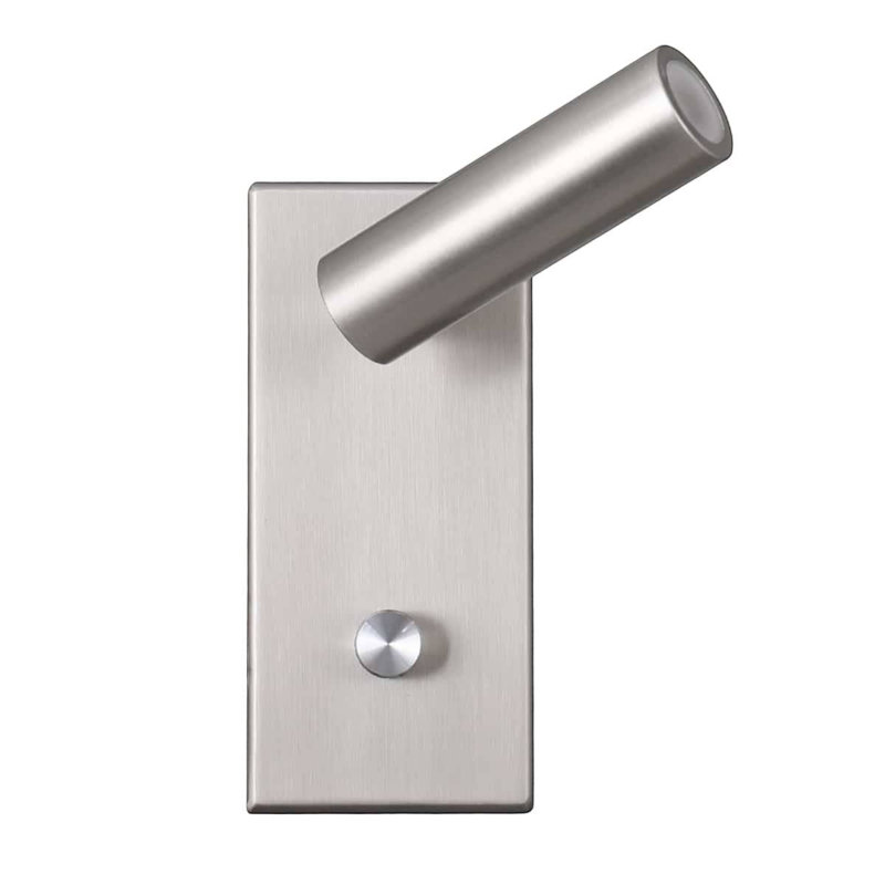 Aluminium LED Swing Arm Sconce, Brushed Nickel