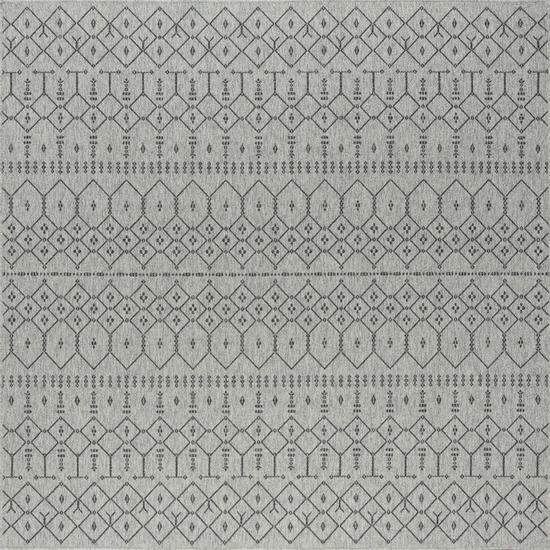 Tapis gris / gris anthracite Bourke, Carré 5 pi 1 po