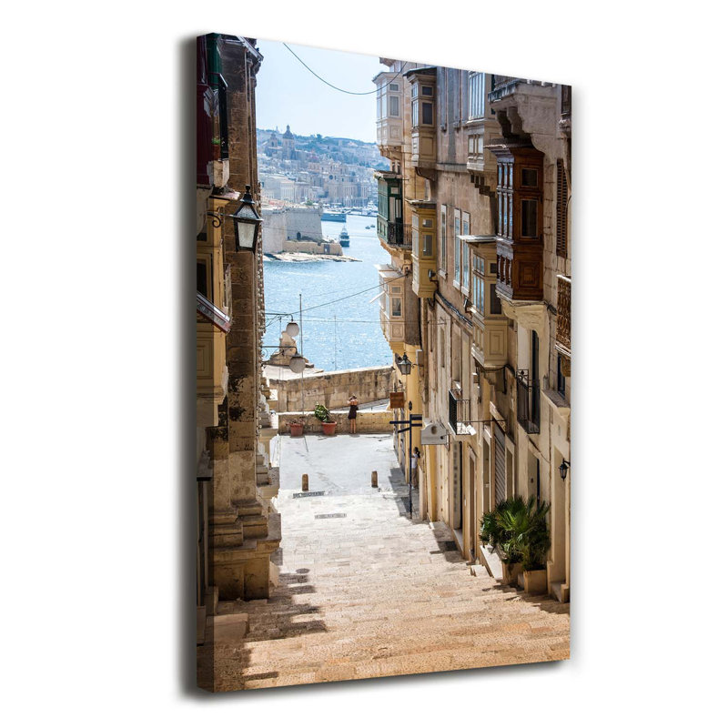 Streets In Malta - Wrapped Canvas Print