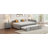 Full Size L-Shaped Upholstered Daybed with Twin Pop-Up Trundle and Storage Drawers for Space-Saving Sleep Solutions.-529100230