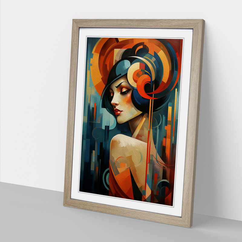 Single Picture Frame Print on Wood, Oak Framed, 64cm H x 46cm W