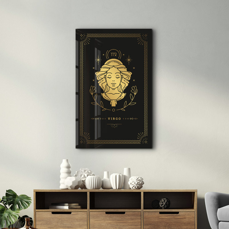 Élégante peinture murale en verre trempé de 13,8 po x 21,7 po | 100% verre trempé, épaisseur: 0,16 pouce | Imprimé UV pour des couleurs éclatantes | Parfait pour la décoration intérieure, le salon et les espaces de bureau