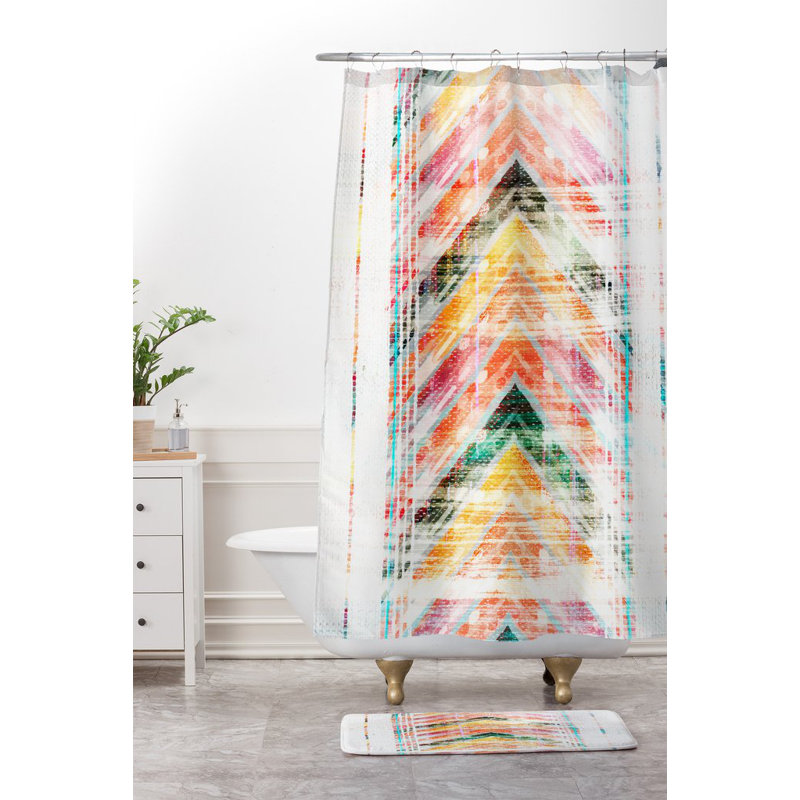 Tapis pour salle de bain chevron