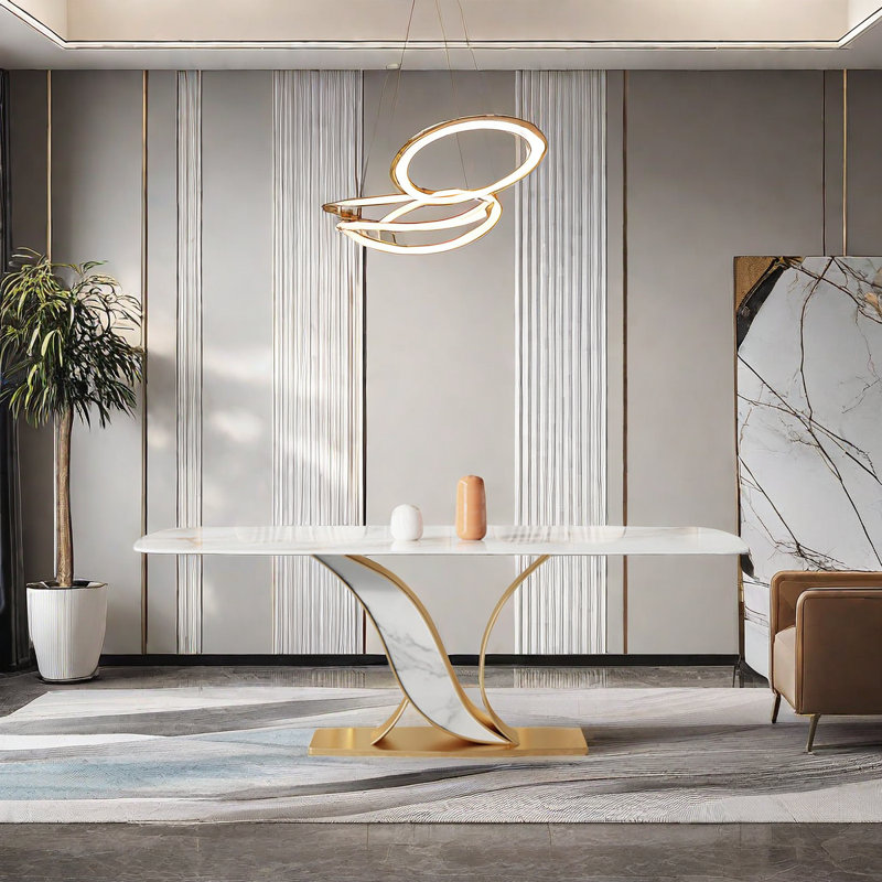 Table de salle à manger Kaliyanna, H 29,5 po x L 70,9 po x l 35,4 po