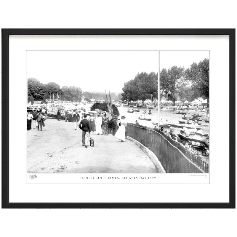Henley On Thames, Regatta Day 1899 by Francis Frith - Single Picture Frame Print, 28cm H x 36cm W x 2.3cm D