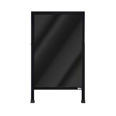 AARCO Free Standing Multi-Surface Chalkboard with Aluminum Frame