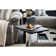 Causeuse inclinable en cuir avec console Apollo