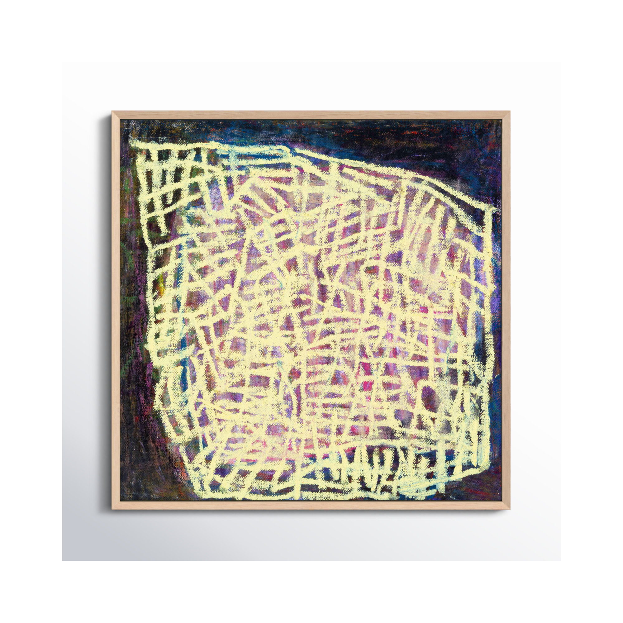 Night Light by Stephanie Dennis, 30" H x 30" W  x 1.25" D, Maple