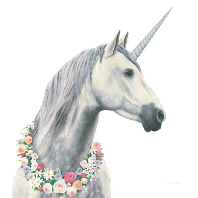Spirit Unicorn I Square - Wrapped Canvas Print, 30cm H x 30cm W x 3.8cm D