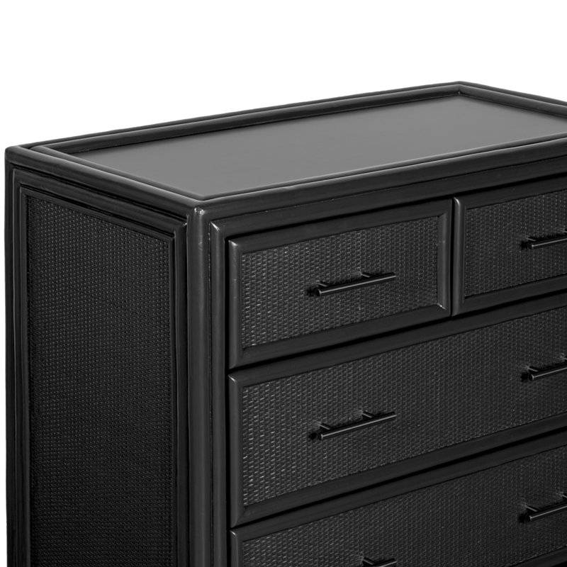 Aruba 4 - Drawer Nightstand, Black