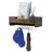 Wall Mounted Floating Shelf with 10 Hat Hooks