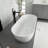 55.12 '' x 28.35 '' Freestanding Soaking Plastic / Acrylic Bathtub