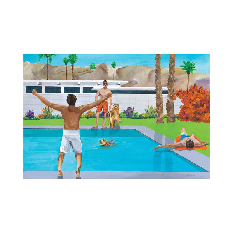Fetch - Print on Canvas, 66.04 cm H x 45.72 cm W x 1.91 cm D, Wrapped Canvas