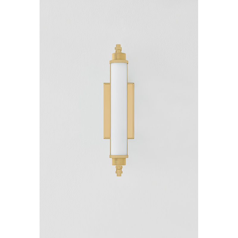 Plandome Bath and Vanity, Brass, 18'' H X 12.75'' W X 4.25'' D, 13 W