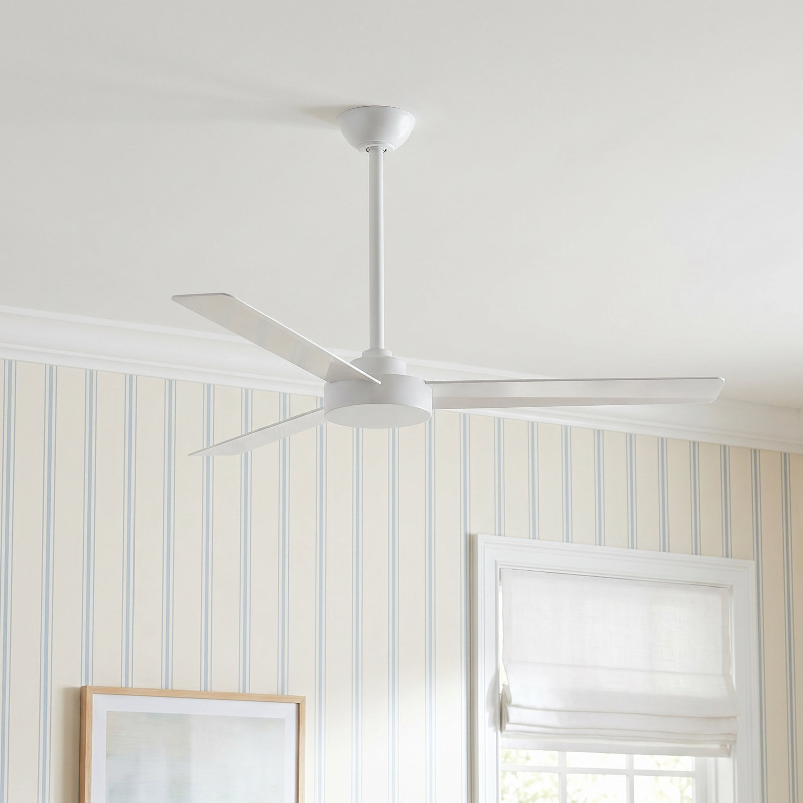 Roto 52" Ceiling Fan, Flat White