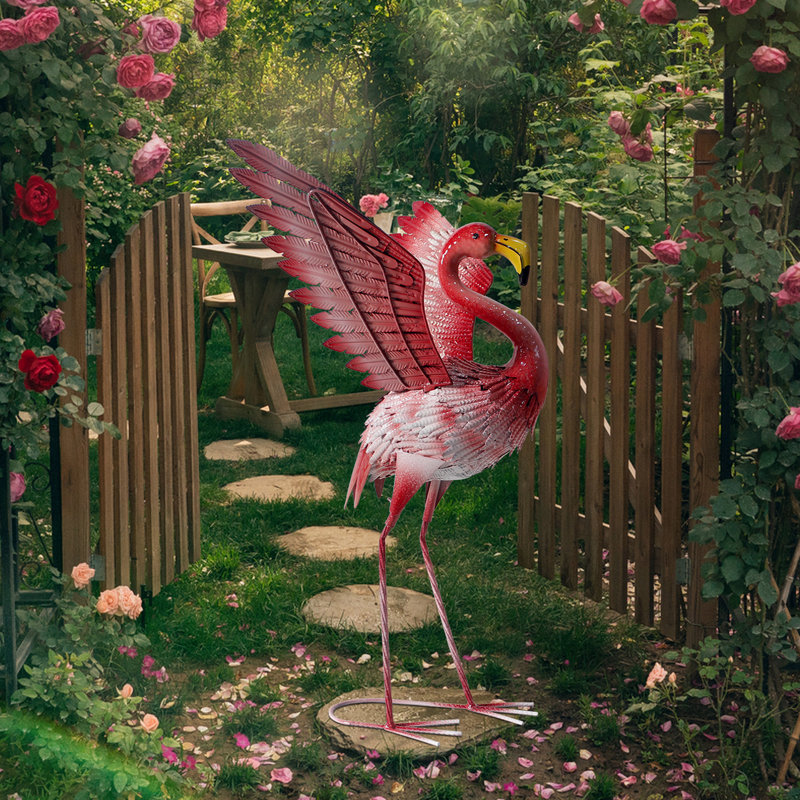 Statue Graden Flamingo