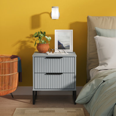 Chaelynn 45cm W Manufactured Wood Bedside Table