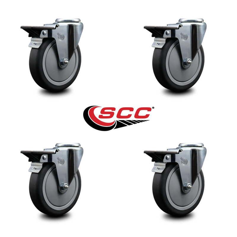 Thermo Rubber Swivel Bolt Hole Caster