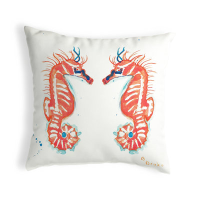 Housse de coussin intérieur / extérieur Sea Horses Sea Horses