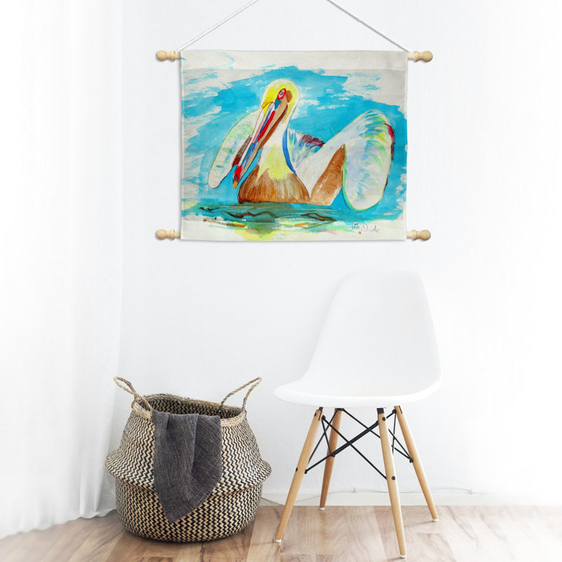 Suspension murale en polyester pelican