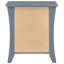 Table de chevet grise à 2 tiroirs - offrant beaucoup de rangement dans la chambre à coucher Pièce haute et pratique