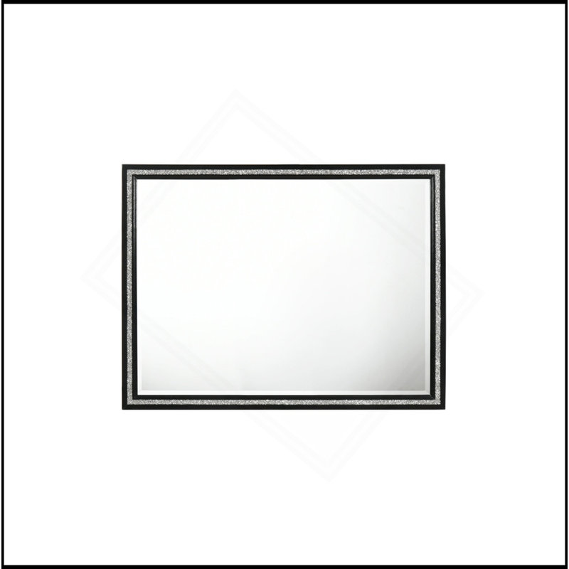 Haiden Weathered Black Finish Mirror