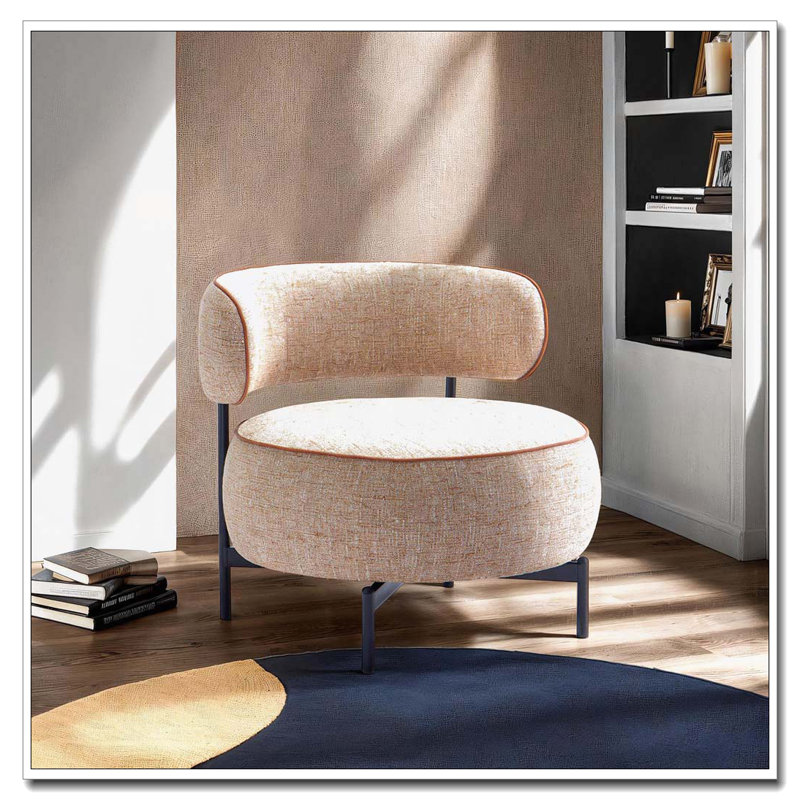 Pieds de chaise pivotante en métal, Marron clair
