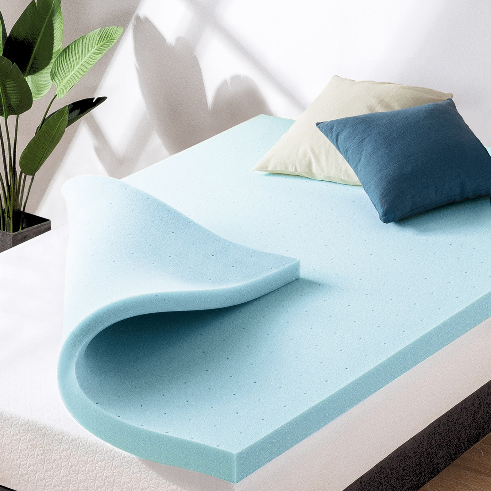 Nadel Gel Memory Foam Mattress Topper, Twin