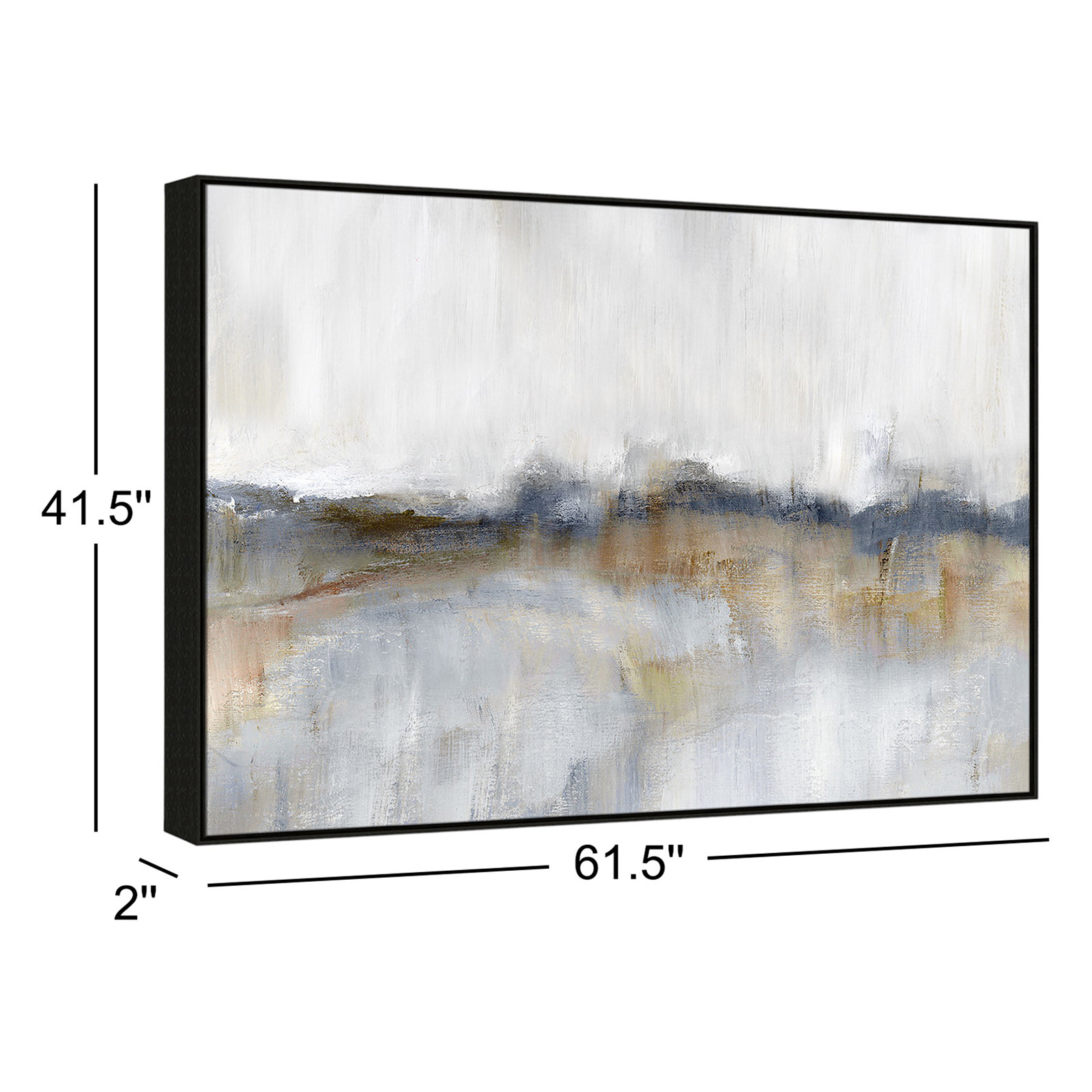 Autumnal Tide Print by Nan, 41.5''H x 61.5''W, Black