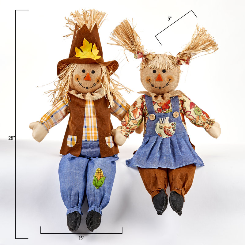 Ensemble d'épouvantails 28 po 28 po