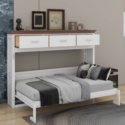 Lit escamotable simple avec tiroirs