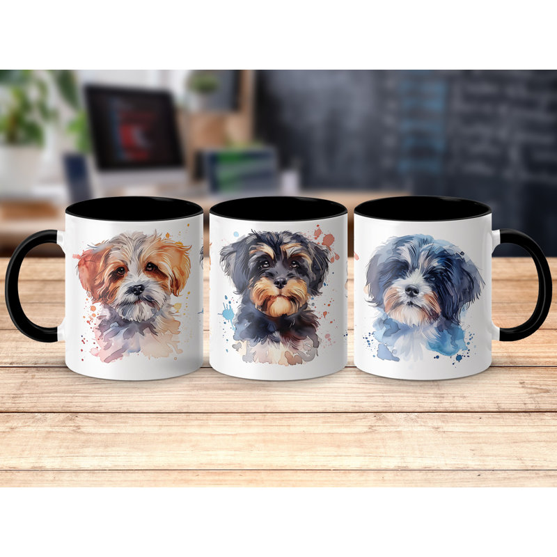 Ceramic Coffee Mug, 4, Black
