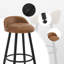Ackeron Upholstered Counter Stool with Metal Frame-308496241