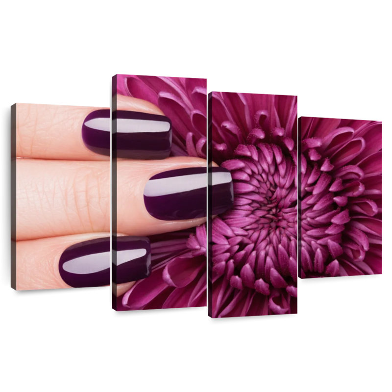 Shuttleworth Glossy Purple Nails, 22" H x 36" W