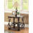 2-Shelf Glass Top End Table