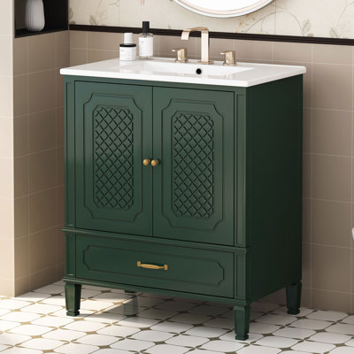 Meuble-lavabo de salle de bain avec lavabo