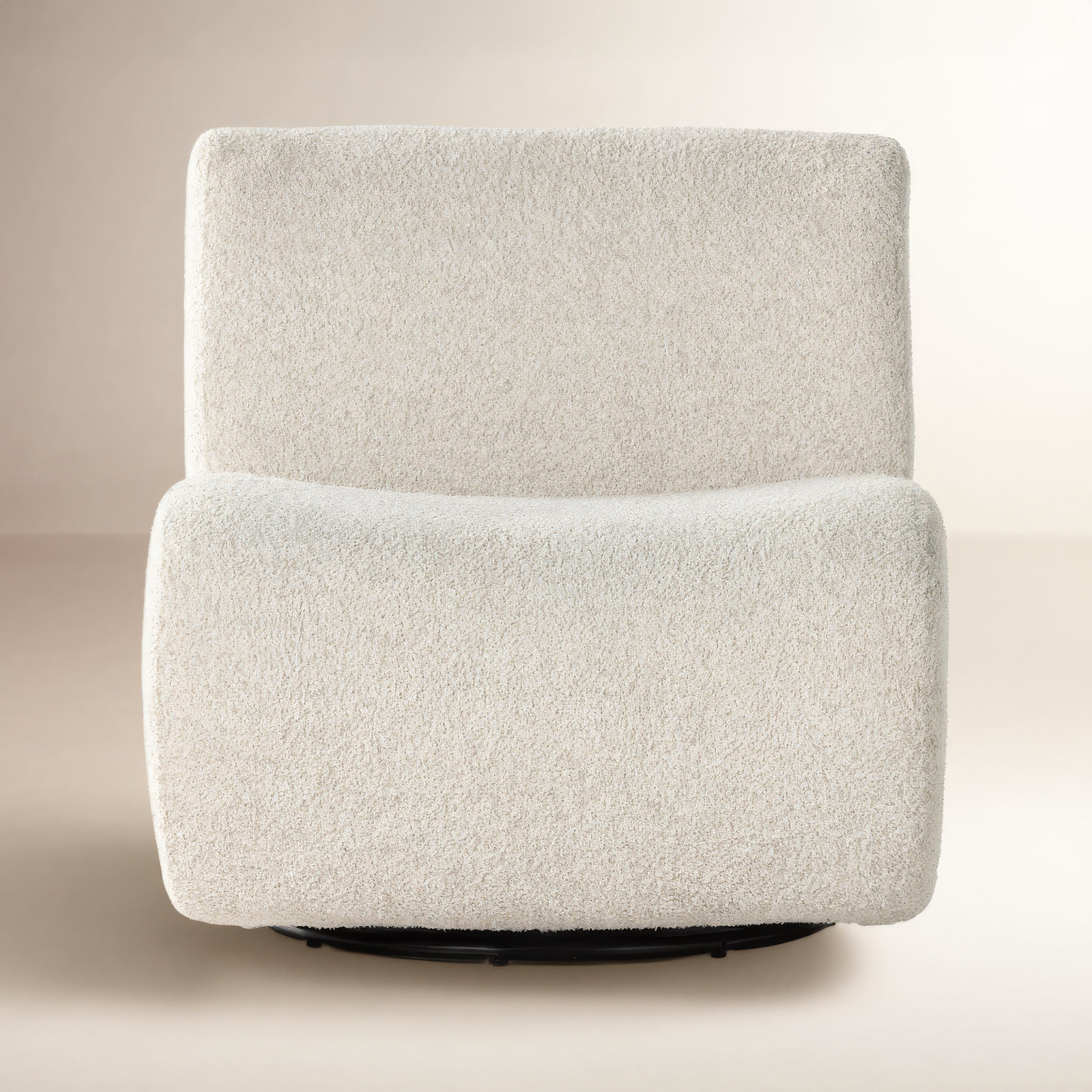 Anette Upholstered Swivel Accent Chair, Sheldon Ivory