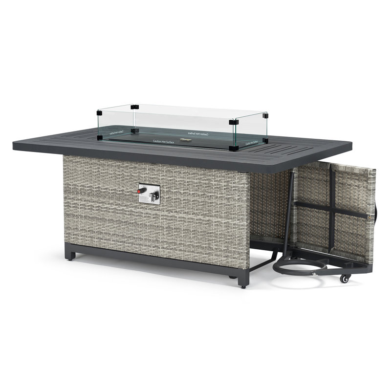 Ensemble de conversation modulaire avec coussins Sunbrella, Gris, Toile spa Sunbrella®