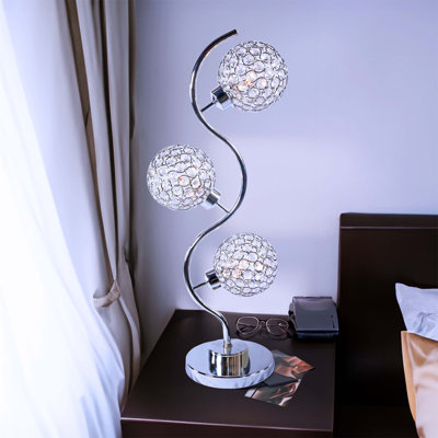 Lampe de table en cristal Elegant
