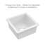Whitehaus Collection Undermount Single Bowl Fireclay Kitchen Sink with Stainless Steel Grid-734366164-734804479
