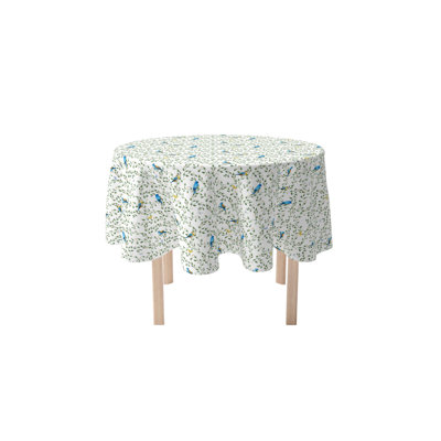 Sheelagh Round Floral Cotton Twill Tablecloth