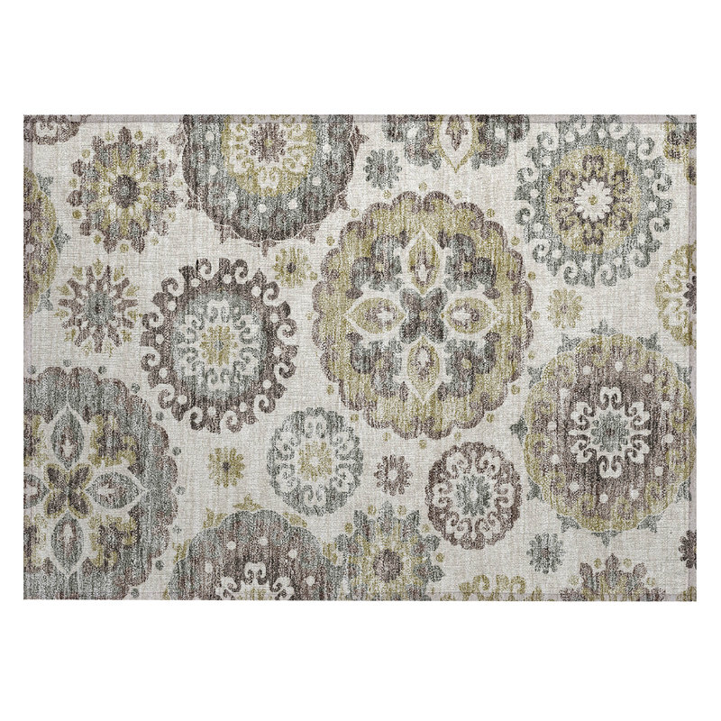  Ferrand Non-Slip Indoor / Outdoor Door Mat, Rectangle 1'8" x 2'6"