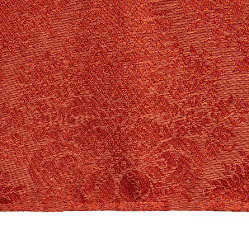 East Broadway Cotton Blend Tablecloth, Round 70", Orange