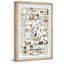 «Illustrated Map of Las Vegas Strip» - Reproduction encadrée sur papier-178799922