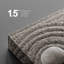 «Zen Stones Rock over a Rippled Sand Effect», reproduction de photo sur toile tendue-56324504