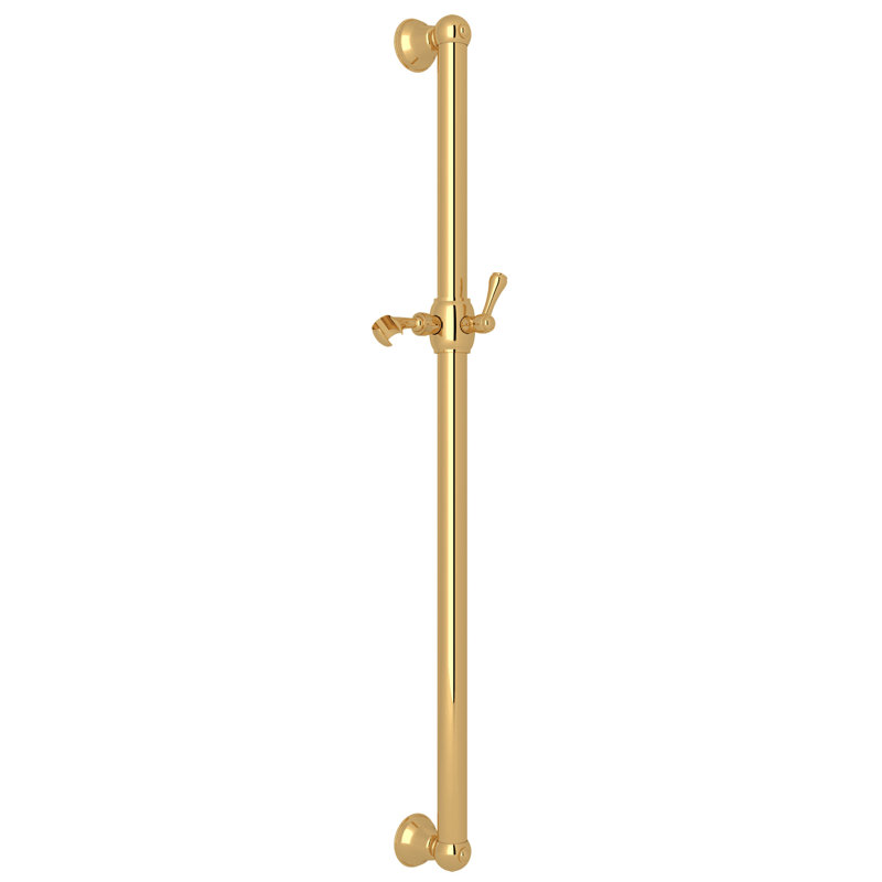 Rohl Shower Grab Bar, Italian Brass, 38.56" W