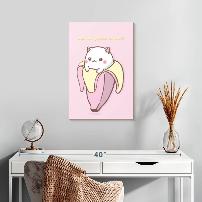 Ketti Cat Banana, 24" H x 16" W